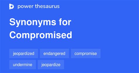 compromised antonyms|other word for compromising.